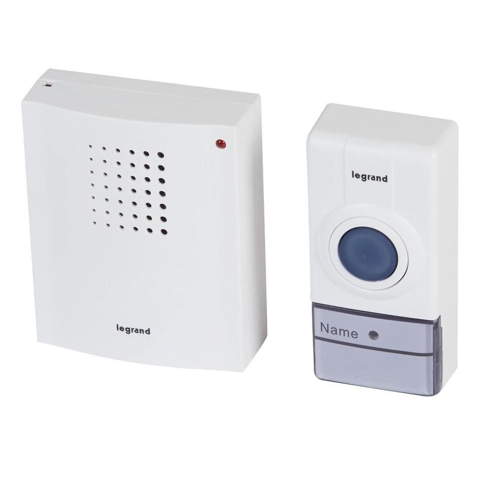 Kit sonerie fără fir IP44/IP20 alb, Legrand