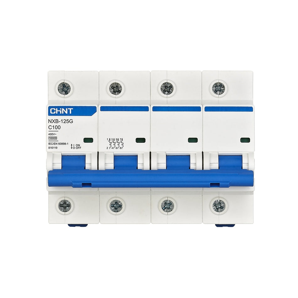 Întreruptor automat 125A 4P 10kA IP20, Chint