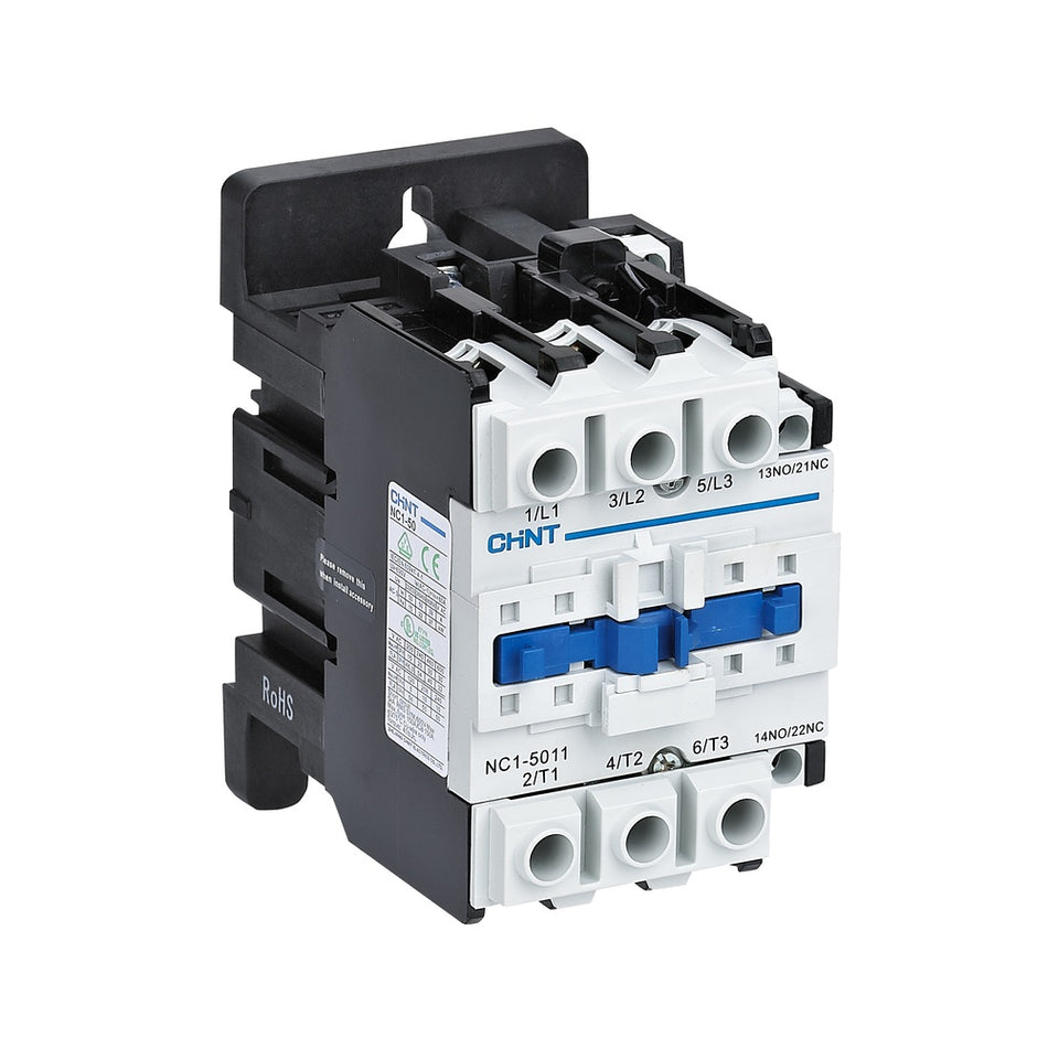 Contactor industrial 50A 3P 230V AC 1NC+1NO, Chint