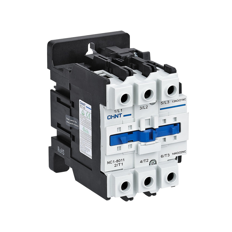 Contactor 80A 3P 230V AC 1NC+1NO, Chint