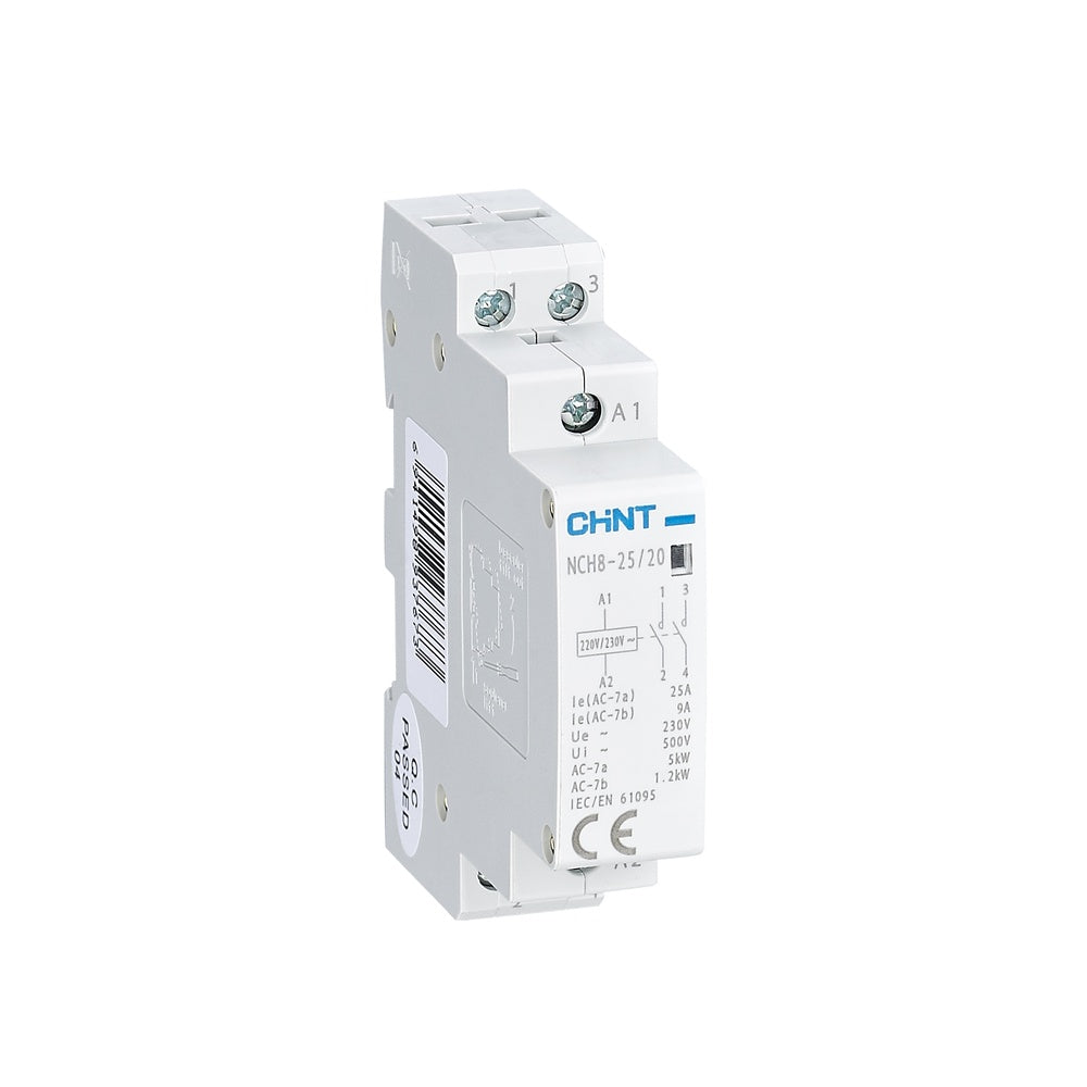 Contactor modular 25A 2NO 220-240V, Chint