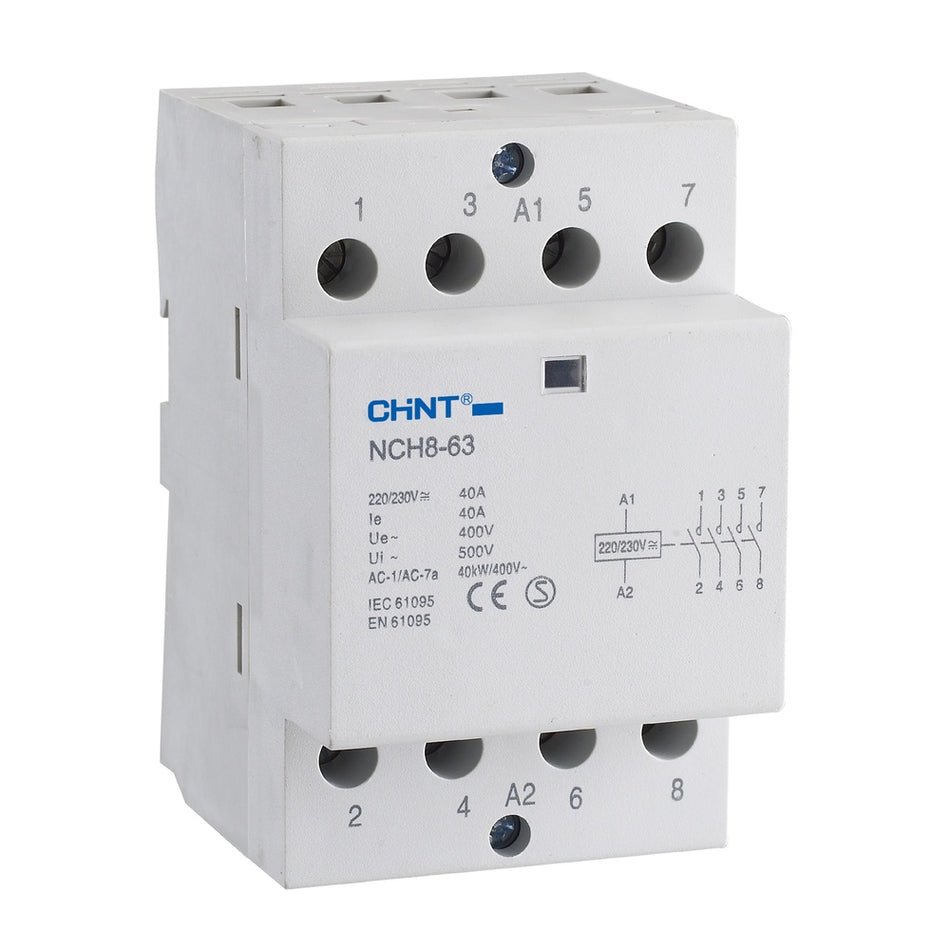 Contactor modular 63A 2NO 220/240V, Chint