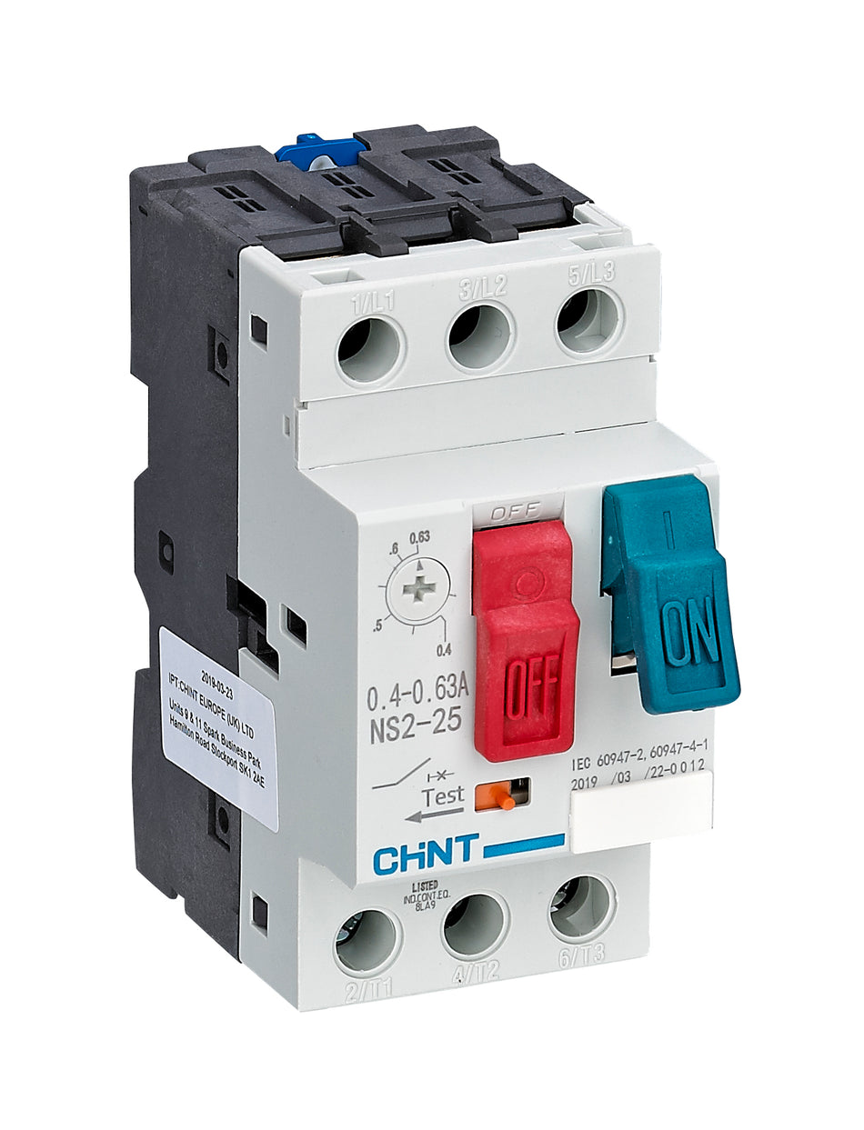 Întrerupător de protecție motor 2.5-4A IP20, Chint