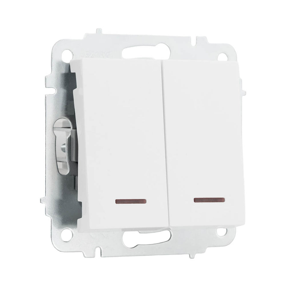 Comutator LED 10A alb, gama Vesna