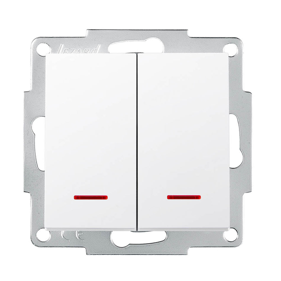 Comutator LED 10A alb, gama Vesna