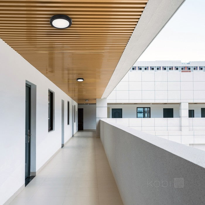 Plafonieră LED etanșă cu senzor 12W 3CCT IP65 negru LX NAIROS G2, Kobi