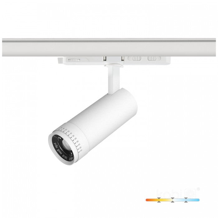 Spot LED pe șină 10W 3CCT 30-60° alb NEXTRACK VISION, Kobi