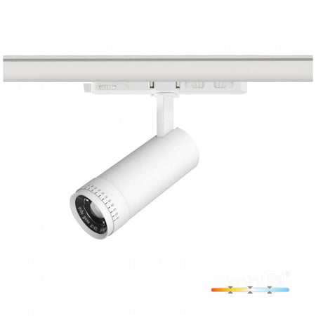 Spot LED pe șină 10W 3CCT 30-60° alb NEXTRACK VISION, Kobi