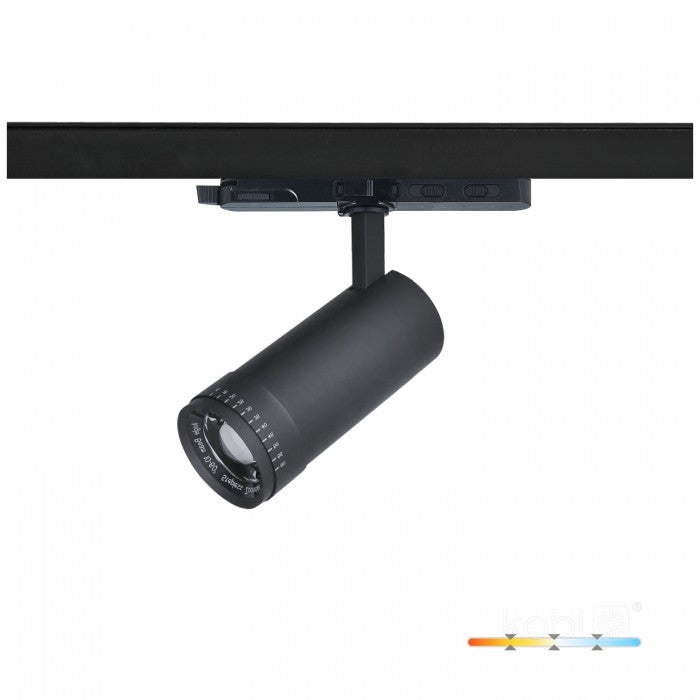 Spot LED pe șină 10W 3CCT 30-60° negru NEXTRACK VISION, Kobi