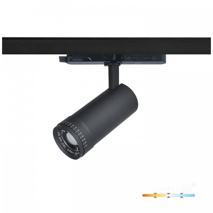 Spot LED pe șină 20W 3CCT 30-60° negru NEXTRACK VISION, Kobi