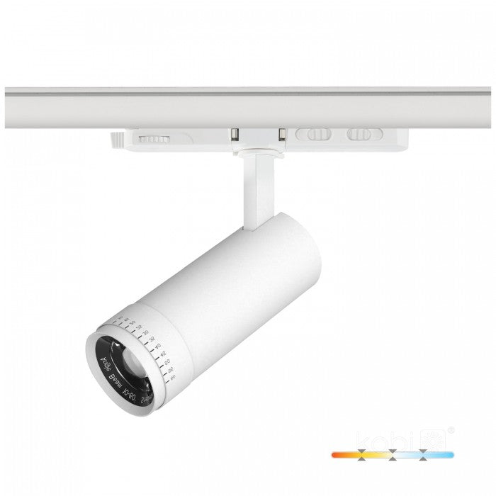 Spot LED pe șină 30W 3CCT 30-60° alb NEXTRACK VISION, Kobi