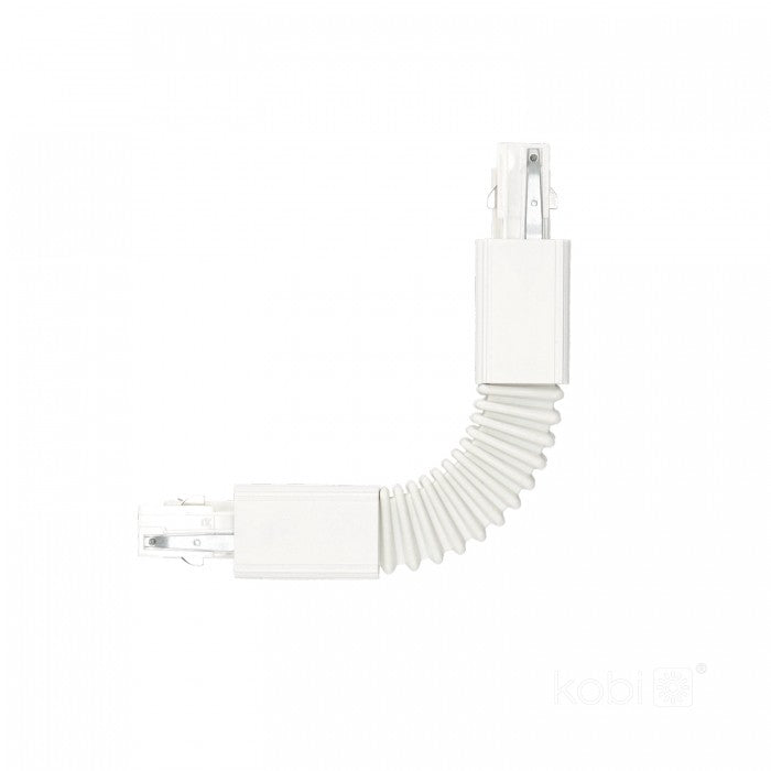 Conector flexibil pentru șină cu 3 circuite alb NEXTRACK, Kobi