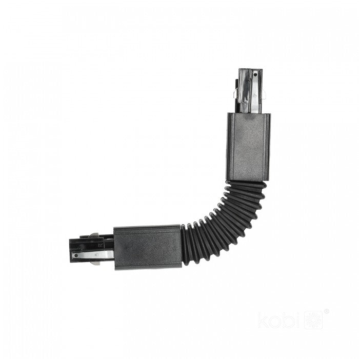 Conector flexibil pentru șină cu 3 circuite negru NEXTRACK, Kobi