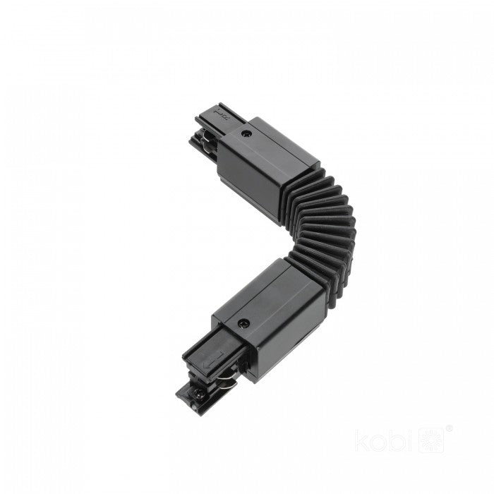 Conector flexibil pentru șină cu 3 circuite negru NEXTRACK, Kobi