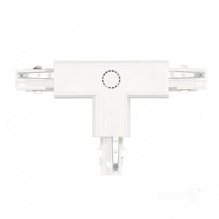 Conector T DREAPTA pentru șină cu 3 circuite alb NEXTRACK, Kobi