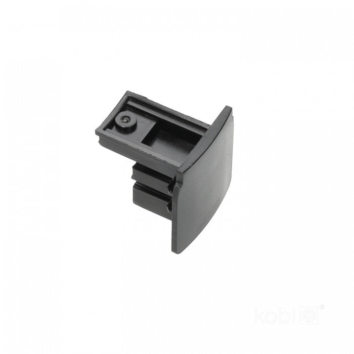 Capac de capăt pentru șină cu 3 circuite negru NEXTRACK, Kobi
