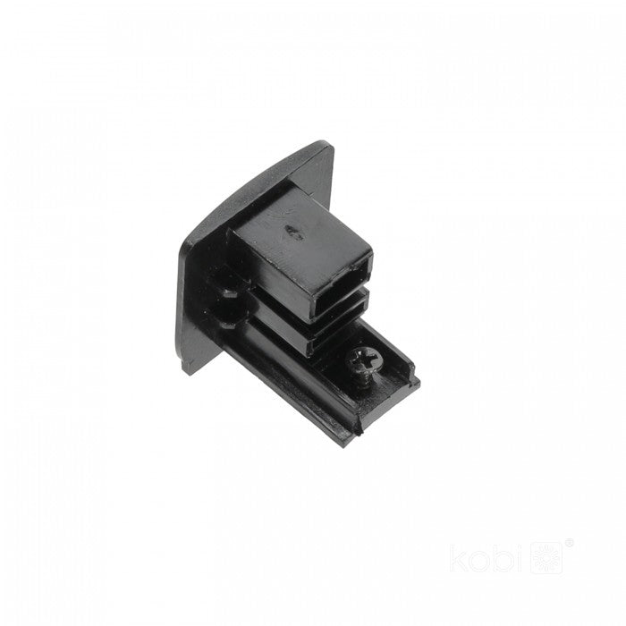 Capac de capăt pentru șină cu 3 circuite negru NEXTRACK, Kobi