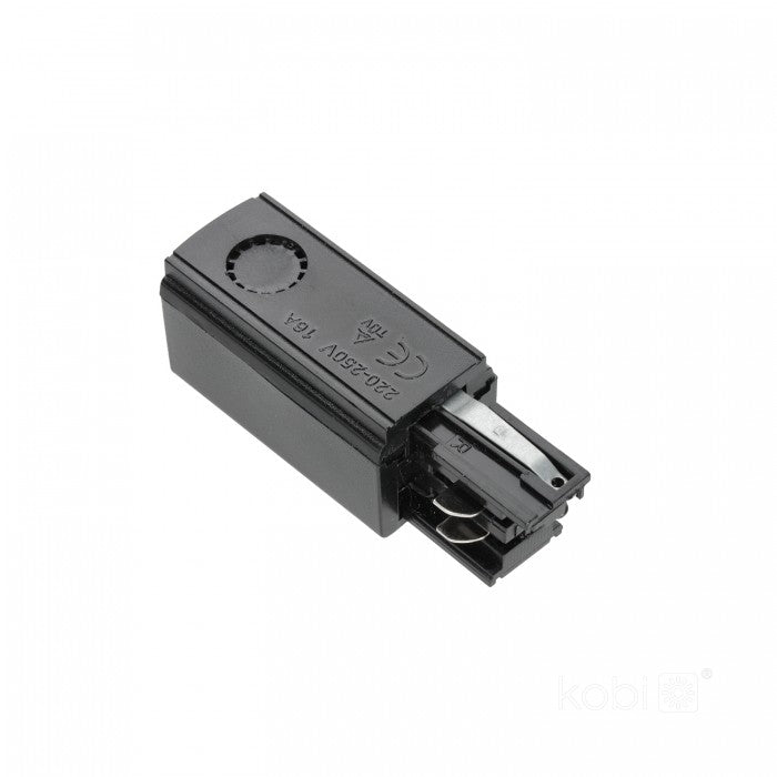 Sursă alimentare dreapta pentru șină cu 3 circuite negru NEXTRACK, Kobi