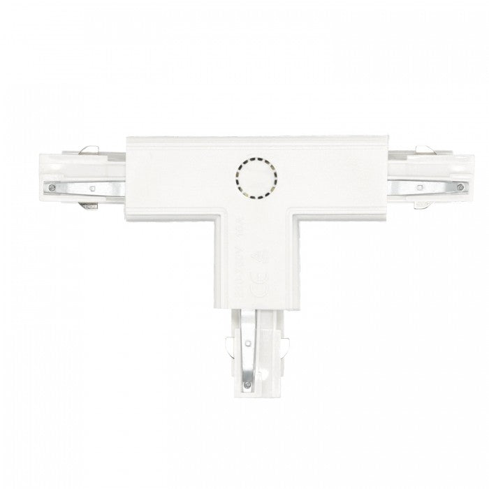 Conector T STÂNGA pentru șină cu 3 circuite alb NEXTRACK, Kobi