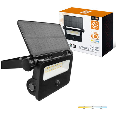 Proiector solar LED 10W 3CCT IP54 NCS G2, Kobi