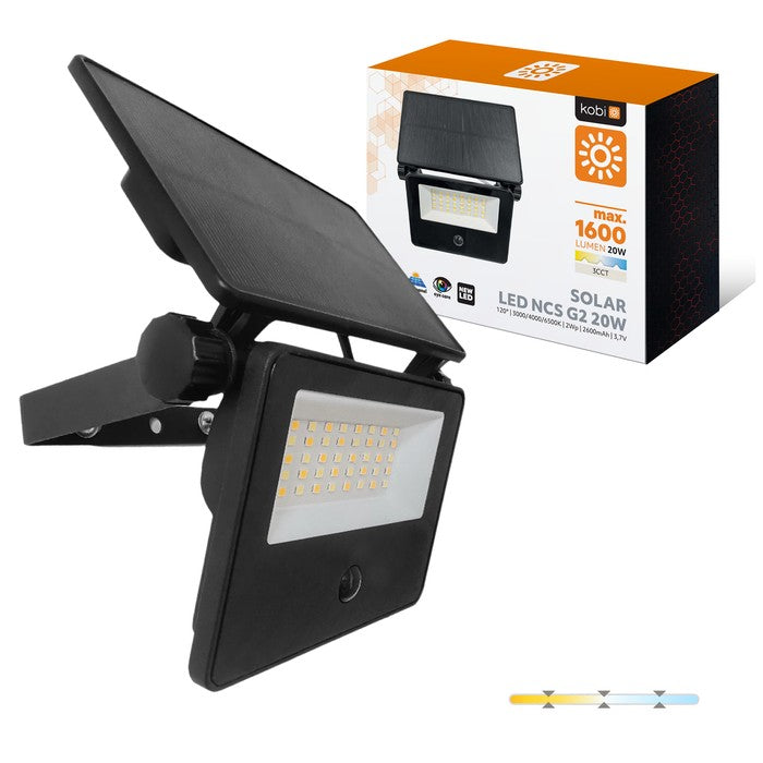 Proiector solar LED 20W 3CCT IP54 NCS G2, Kobi