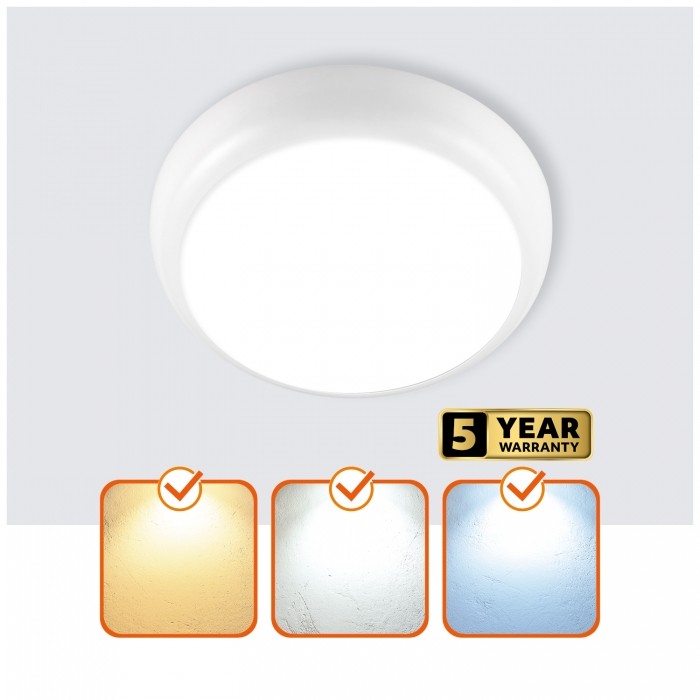 Plafonieră LED de tavan 12W-18W-24W 3CCT IP65 DEFENDER G2, Kobi