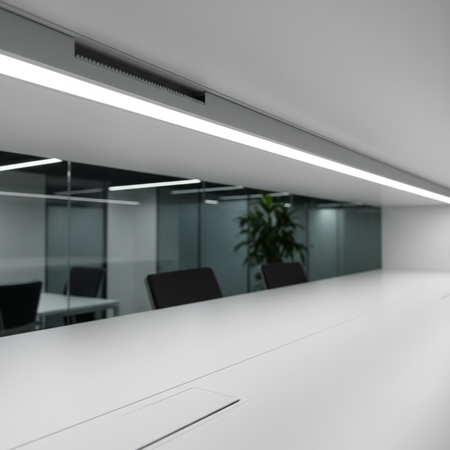 Bandă LED COB 24V alb rece 6400K cu lumină continuă fără puncte vizibile