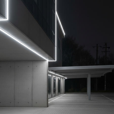 Bandă LED COB 24V alb rece 6400K IP65 rezistentă la apă pentru exterior protejat și aplicații industriale