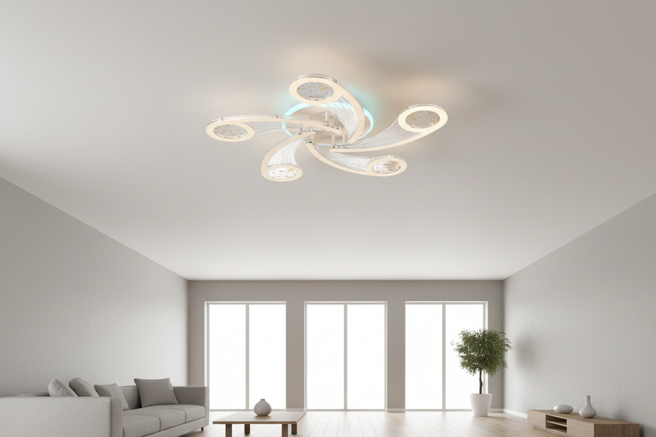 Plafonieră LED Drop în context interior modern