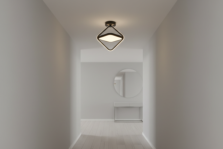 Plafonieră LED Sona în context hol minimalist