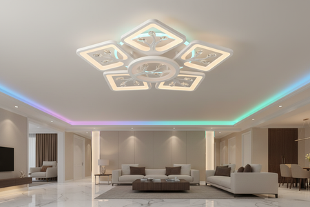 Plafonieră LED Trees în context interior elegant